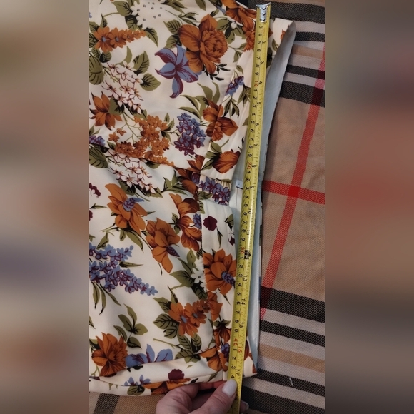 Pearl Floral Print Pants sz 12 - Picture 6 of 11